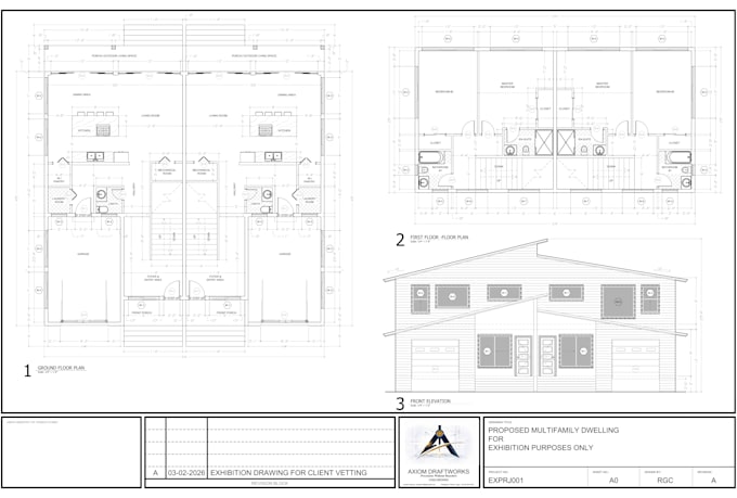 create clean drawings according to client sketches and scope